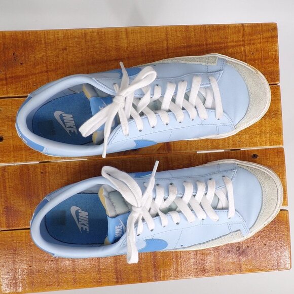 Nike Blazer Vintage Low '77 Size US 10.5 Men's Blue White FD0281-400 Sneakers - Picture 7 of 12